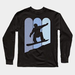 Vintage Snowboarding Downhill Long Sleeve T-Shirt